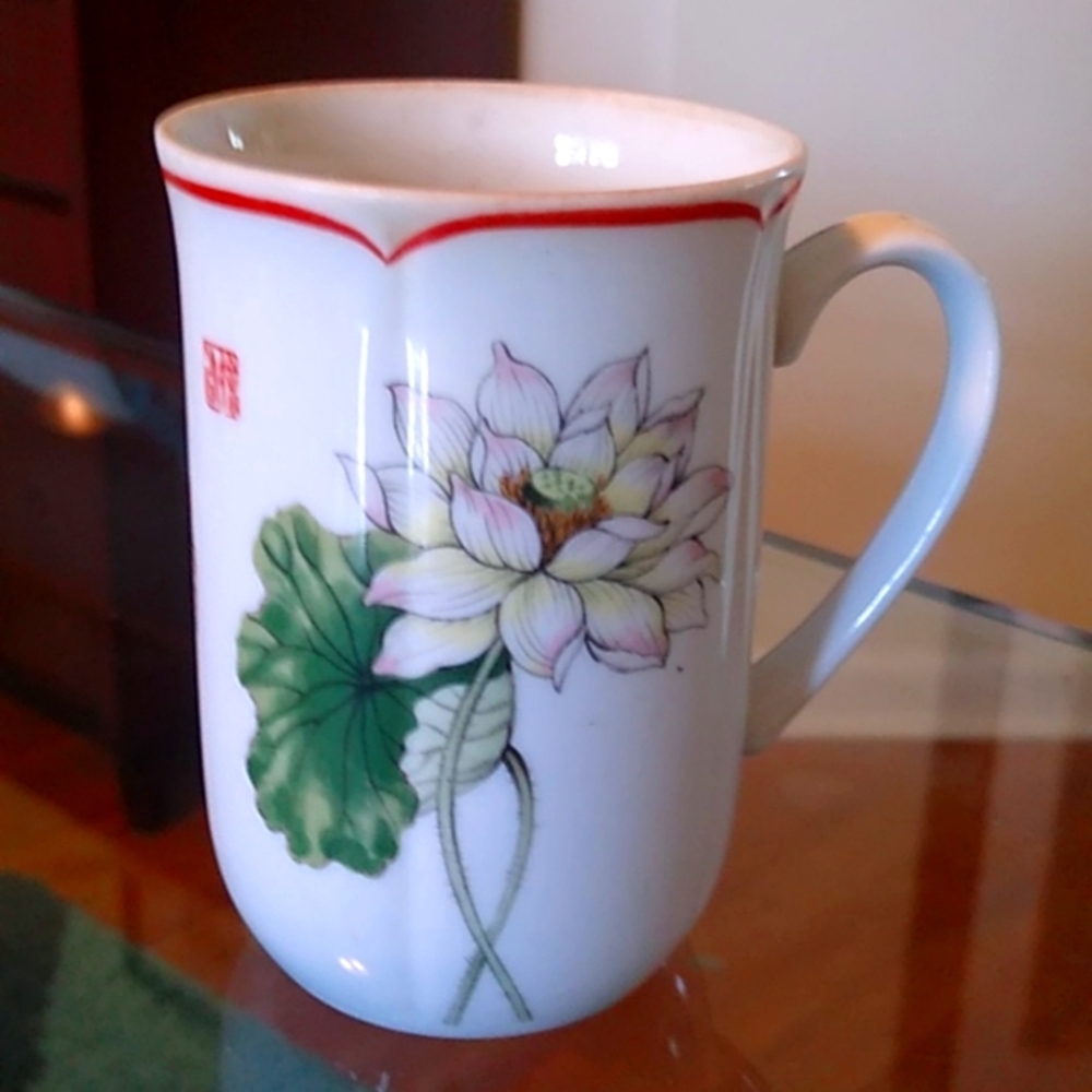 Lotus by Tuscany Collection 4 inch Coffee Mug